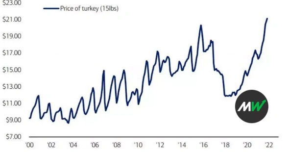 Индейка на День Благодарения в этом году будет стоить больше, чем когда-либо в 21 веке