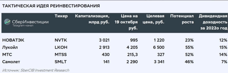 Покупка перспективных акций под реинвестирование дивидендов - СберИнвестиции