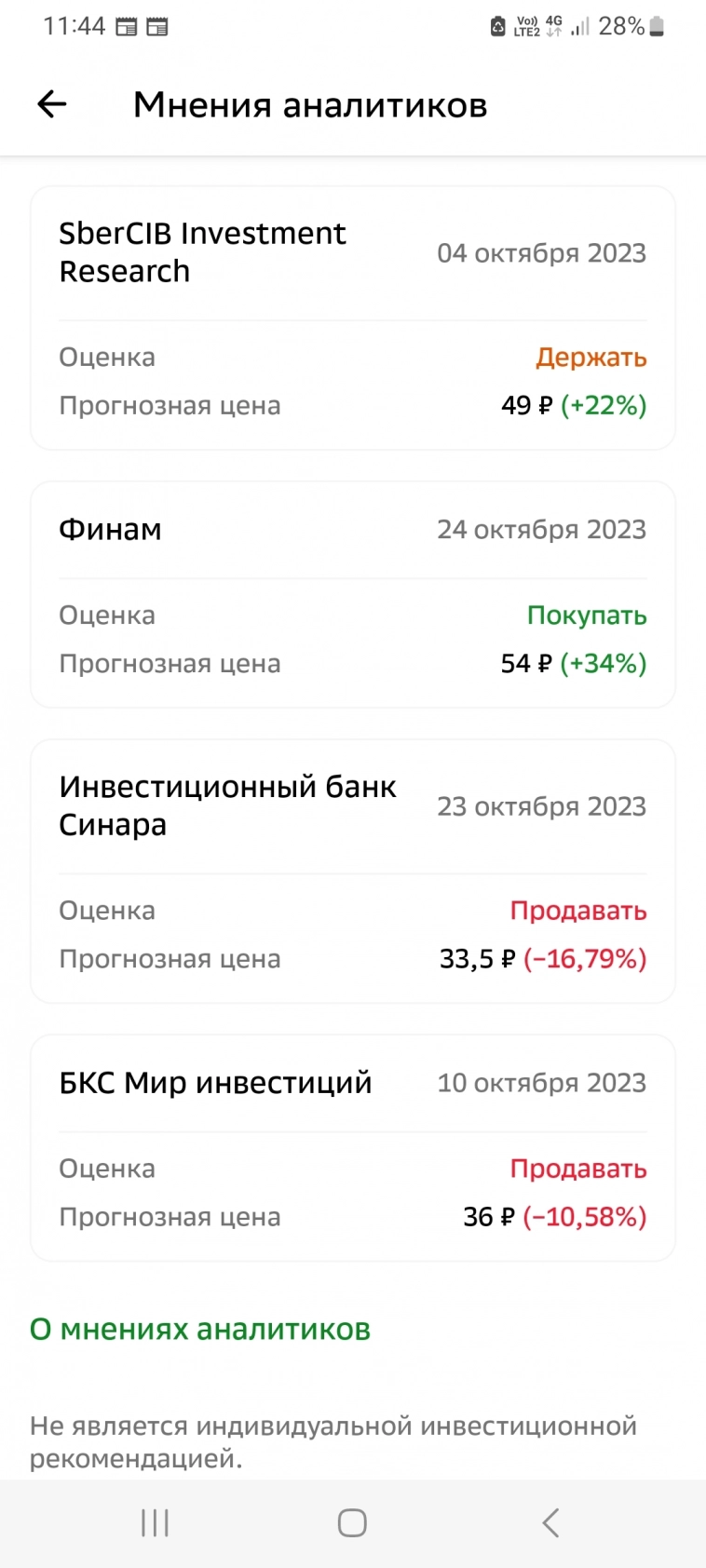 Аэрофлот - Покупать;Держать;Продавать ?