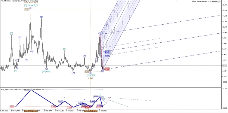 Волновой анализ NG (Natural Gas) - Ракета .