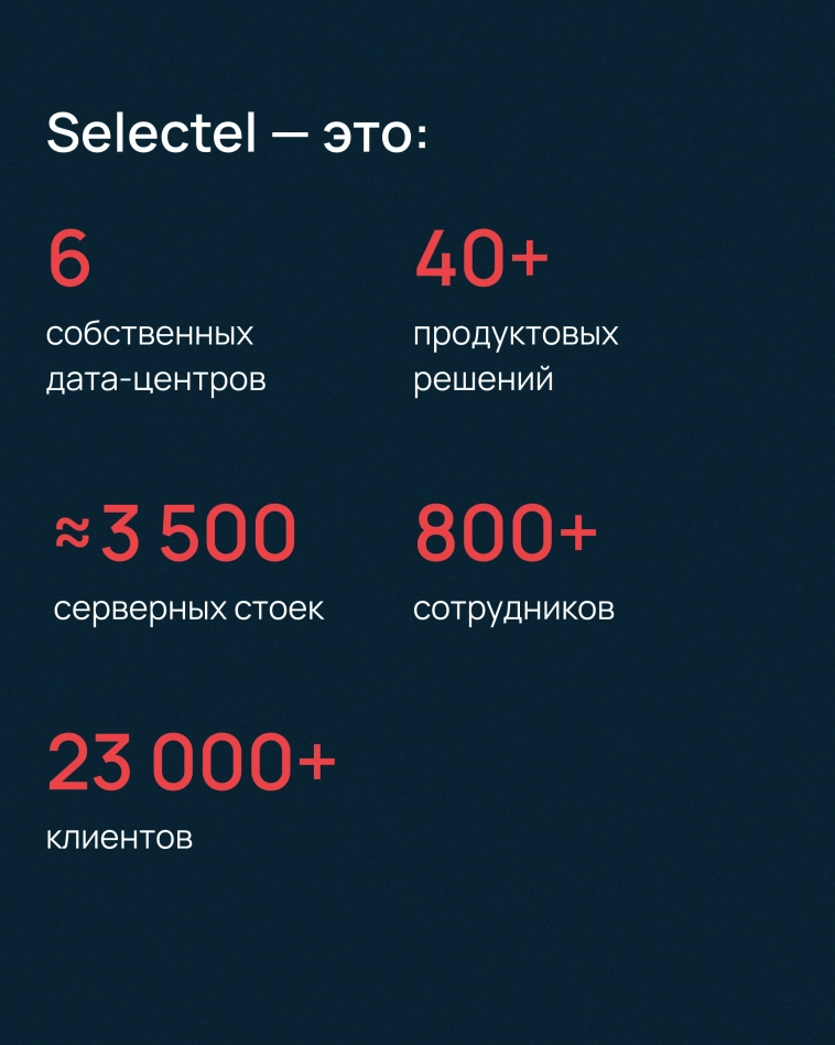 Знакомство с Selectel — ведущим провайдером IT-инфраструктуры в России