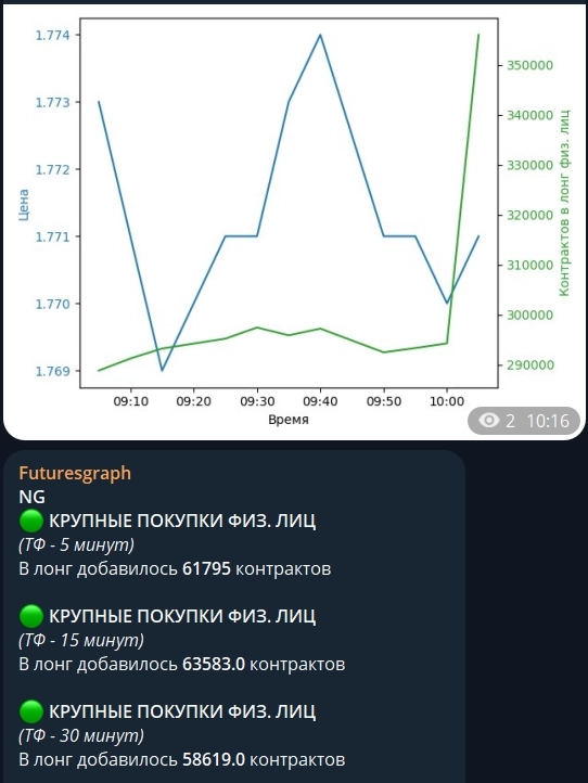 🤩Покупать NG, когда уже дорого. Или идеальная стратегия физиков