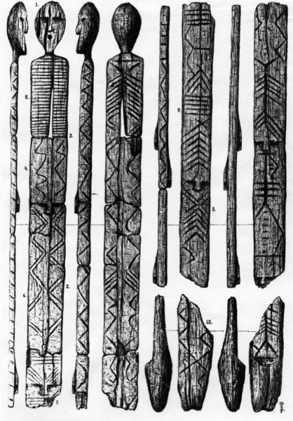 русская деревянная фигура из болота самая старая в мире, 11000 лет