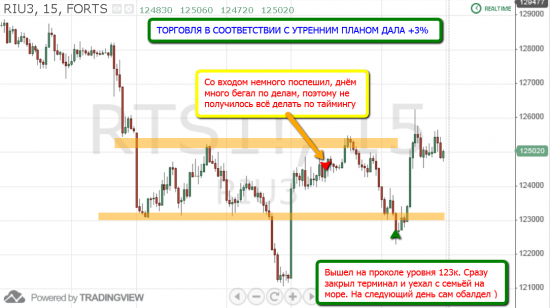 Торговля по уровням риалтайм, 21 июня 2013 "Передышка"