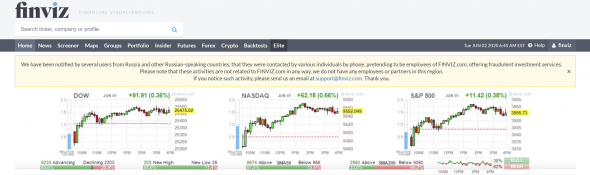 Обращение к жителям России от Finviz