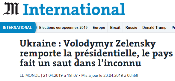 Французская пресса о Зеленском с комментариями подписчиков.