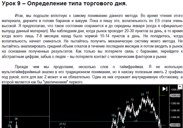 Раздаю КАЧАЙТЕ!!! Торговля фьючерсом ES внутри дня.