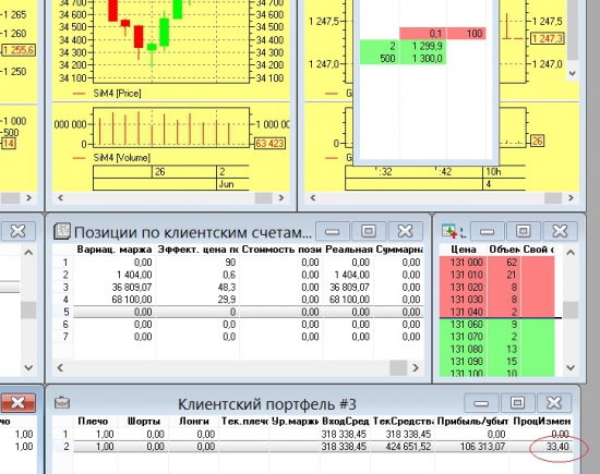 33 %  в день на опционах