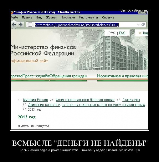 МИНФИН - Деньги не найдены