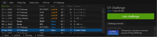 Новый трейдер, новый UT Challenge, новые бонусы!