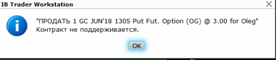 Как сбежал маркет мейкер IB по опционам на фьючерс золота (GC).