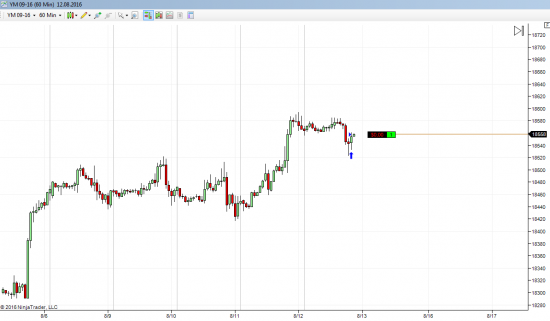 E-mini Dow YMU6 buy 18558 (отмена)