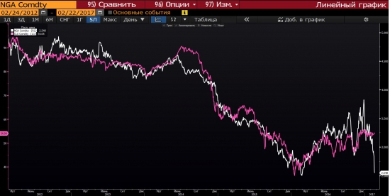 Обрушение цен на газ. Предвестие ли для нефти ?