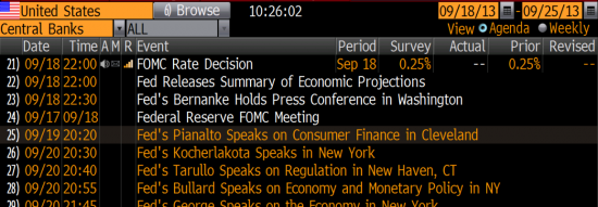 Fed tapering today (update)