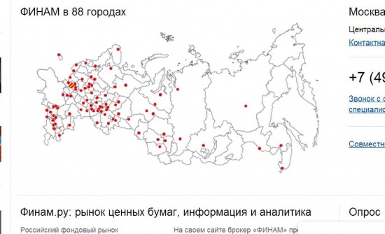 Зачем Финам показывает Украину, Грузию, Армению как регионы РФ