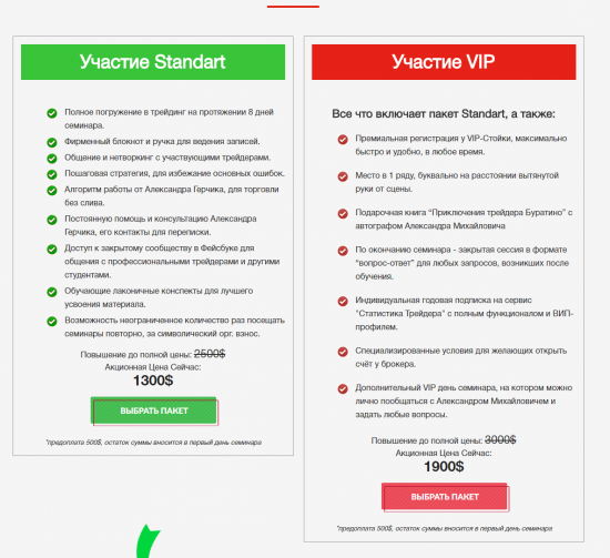 VIP за 1900$ + ручка и блокнотик ...