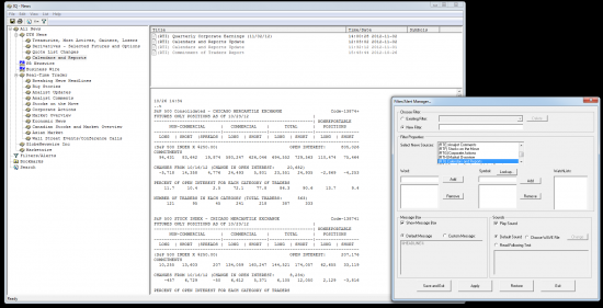 News, COT и прочие полезные вещи от IQFeed.