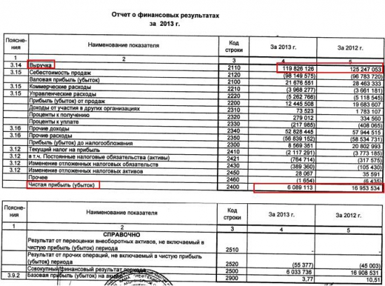 ОАО «Нижнекамскнефтехим» годовая бухгалтерская отчетность