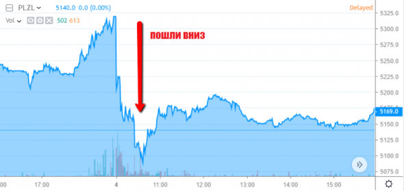 Почему падают бумаги Полюса?