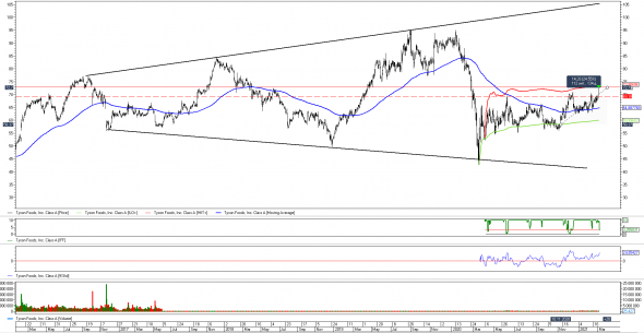 Tyson Foods +24%