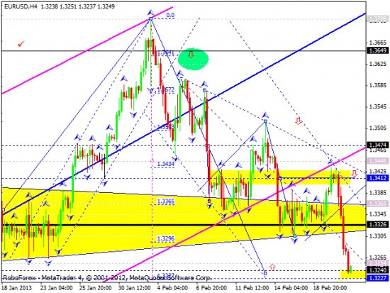 RoboForex: технический анализ и видеообзор на 21.02.2013 EUR/USD, GBP/USD, USD/JPY, USD/CHF, AUD/USD, GOLD