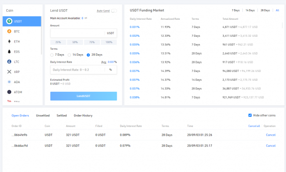 Торговля на бирже Kucoin. Итоги торгов за 08.20