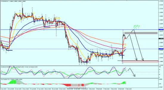 EURUSD H1 06.02.2014 (вечер)