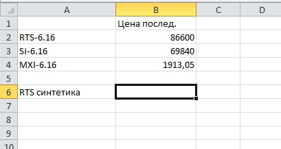 Как построить синтетический фьючерс РТС?