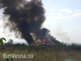 В Краматорске взорвался вертолет оккупантов с полным боекомплектом