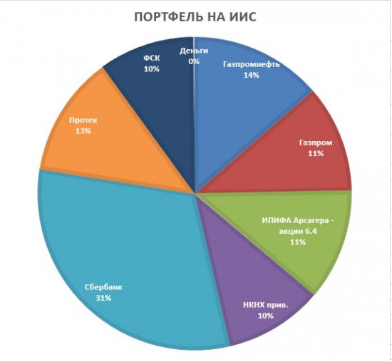 Портфель на ИИС. Декабрь.Протек - большие перспективы