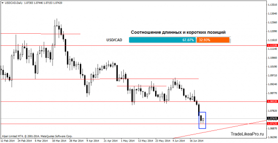 Анализ валютного рынка Форекс на 25.06.2014