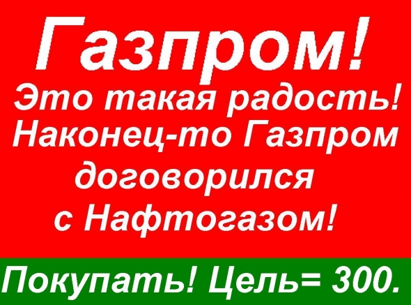 ГАЗПРОМ! Новогодний позитив! Покупать. Цели: 300 р. - 350 р. за акцию.