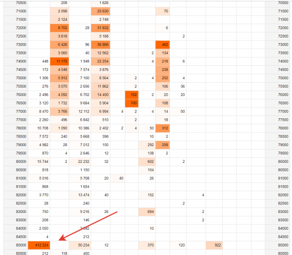 Кто-то поставил крупную ставку на курс выше 85