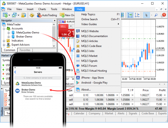 Релиз MetaTrader 5 build 1545: быстрое переключение между окнами и изменение цен мышью