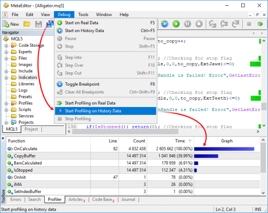 Создание и тестирование кастомных инструментов в MetaTrader 5 build 1640