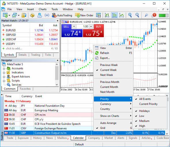 Новый MetaTrader 5 build 2007: экономический календарь, сервисы и API для языка R