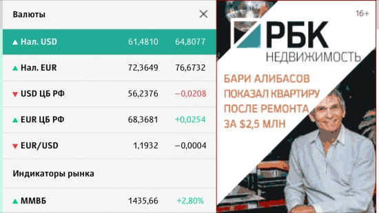 Бари Алибасов по чем $ брал?