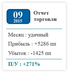 Отчет торговли за 09.2015