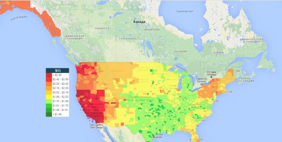 Цены на бензин США // Когда дно 2015?