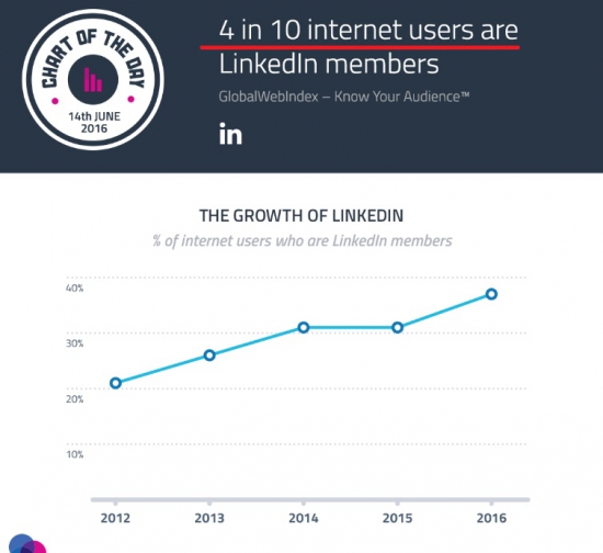 LinkedIn одной картинкой про аудиторию