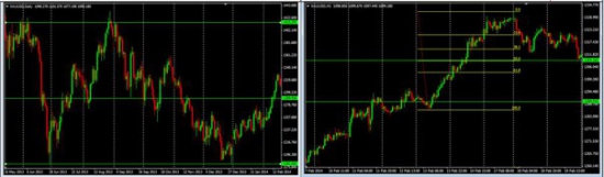 Пример торговли и торгового анализа на Forex