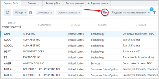 Акции Московской биржи стали доступны в скринере TradingView