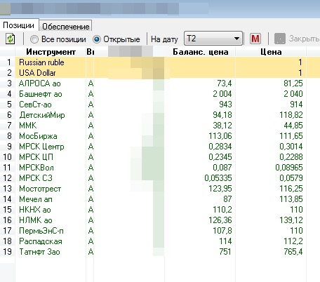 портфель из акций