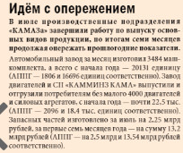 Камаз - продажи за 7 мес +9%