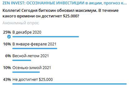 Итоги опроса по биткоину