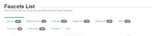 FaucetHub - мультивалютный микрокошелек для аккумулирования криптовалюты с кранов.