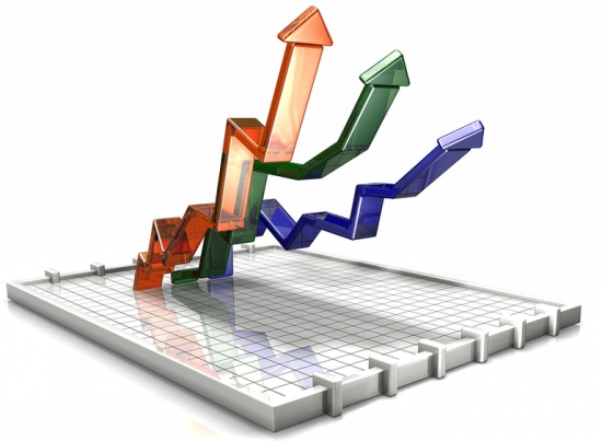 Рост фондовых индексов.