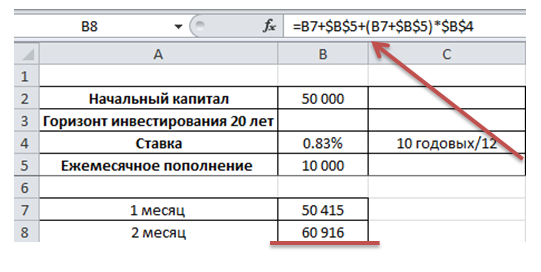 Инвестграм#2. Сложный процент. Полезная табличка.