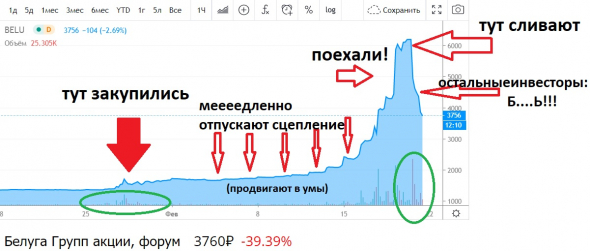 Акции Белуга Групп пошли ко дну с -40% за день