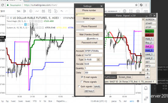 Парсер сигналов для Trading View  и не только…..(автоматический исполнитель приказов под Quik)